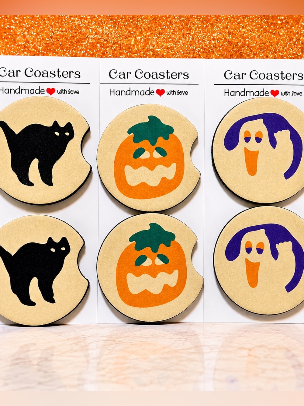 halloween nostalgic cookies car coaster